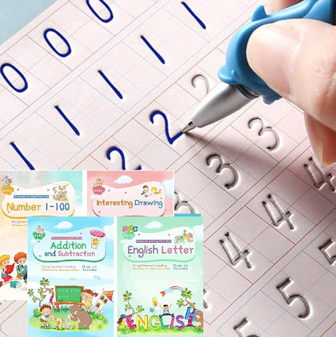 Kit de Libros de Caligrafía Montessori - Aprende a Escribir Jugando