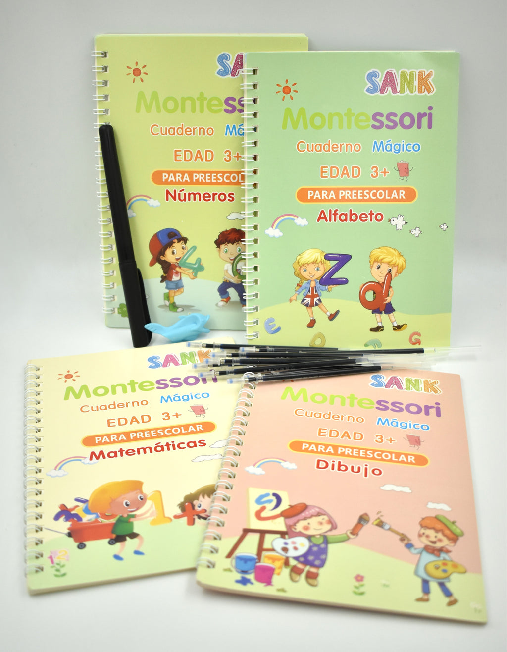 Kit de Libros de Caligrafía Montessori - Aprende a Escribir Jugando