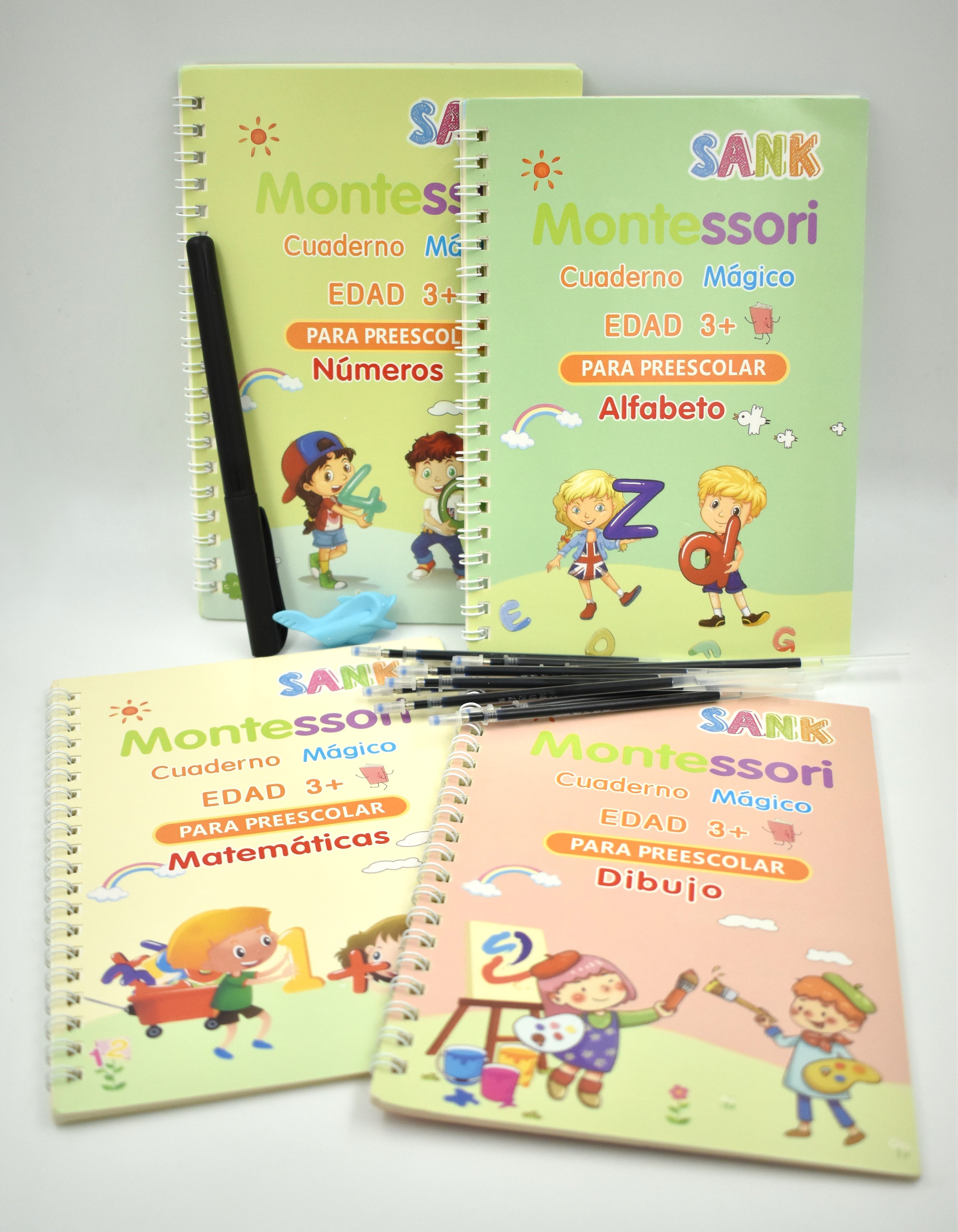Kit de Libros de Caligrafía Montessori - Aprende a Escribir Jugando